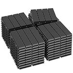 Goovilla Plastic Interlocking Deck Tiles, 9 Pack Patio Deck Tiles, 12"x12" Waterproof Outdoor Flooring All Weather Use, Patio Floor Decking Tiles for Porch Poolside Balcony Backyard, Dark Grey