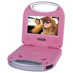 Sylvania SDVD7049-PINK 7" Portable DVD Player with Handle, Pink