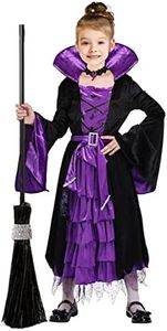 Twister.CK Halloween Witch Costume Fairytale Witch Deluxe Set Fancy Party Dress Up for Girls - S