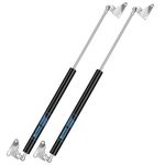 ARANA Universal 580mm 300N Gas Struts with L-Type Brackets, 30KG Hydraulic Lift-Support Springs for Camper Shell, Ottoman Bed, TV Cabinet, Custom Window, Floor Hatch, Trap Door, Box Lid, Set of 2