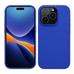 kwmobile Case Compatible with iPhone 15 Pro Case - Slim Soft TPU Silicone Cover - Baltic Blue