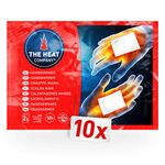 THE HEAT COMPANY Handwarmers - 10 Pairs - EXTRA WARM - Hand Heat Pads - 12 Hours Warm Hands - Instant Heat - Air Activated - Purely Natural