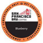 San Francisco Bay Coffee Coffee OneCUP Blueberry 80 Ct Flavored Medium Roast Compostable Coffee Pods, K Cup Compatible including Keurig 2.0