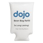 Dojo Bean Bag Refill 100L – 3X Long Lasting – High-Density Polystyrene Beads for Bean Bags, Loungers, Pool Floats, Pillows, and Crafts