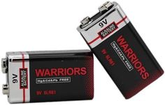 Warriors 2X High Capacity 9V 9 Volt