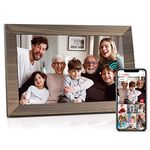 Canupdog 10.1 WiFi Digital Photo Frame, IPS Touch Screen Smart Cloud Photo Frame with 16GB Storage, Wall Mountable, Auto-Rotate, Motion Sensor, Share Photos via Frameo App