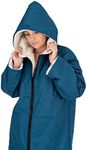 Snugrobe Women’s Waterproof Dry Changing Robe Jacket Hooded Coat for Surfing Swimming Water Sports Outdoors (LARGE UK 14-16)