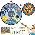 Tassino Darts Game Sets, Dart Board Toys for Kids，Target Game Kits, Folder able Large Double Sided Fabric Dart Board, Indoor/Sport Outdoor Fun Party Play Game Toys (Spaceman)