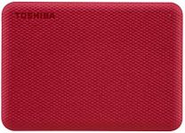 Toshiba Canvio Advance V10 2TB USB 3.0 Portable External Hard Drive, Red