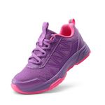 DREAM PAIRS Boys Girls Shoes Kids Tennis Athletic Running Walking Lightweight Sneakers for Little/Big Kid,Size 1 Big Kid,Purple,SDRS2401K