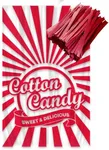 Cotton Candy Bags with Ties (100 Co