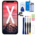 SIMDOG for iPhone X Screen Replacement Kit 5.8"，3D Touch Screen Repair kit Digitizer Display Glass Replacement with Waterproof Adhesive, Tools, Instruction(Model A1865, A1901, A1902)