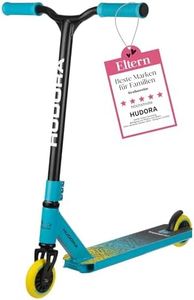 HUDORA Stunt Scooter Kinder - Hochwertiger Stunt Roller für Kinder von 6 - 10 Jahren I Robuster Freestyle Scooter mit 360°-BMX-Lenkung - Kindgerechter Trick Roller für bis zu 100 kg