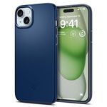 Spigen Thin Fit Back Cover Case Compatible with iPhone 15 Plus (TPU + Poly Carbonate | Navy Blue)