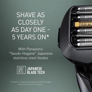 Panasonic 5-Blade Electric Shaver – Black, Wet & Dry
