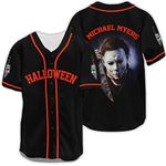 fat mummy Horror Baseball Jersey for Men Women, Halloween Movie Baseball Shirts, Gifts for Horror Lover, Black-red, Small