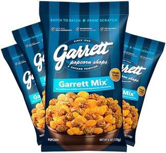 Garrett Popcorn Garrett Mix, 6.0oz, 4 Bags,​ Cheese and Caramel Gourmet Popcorn, Gluten Free, Sweet and Salty Snack, Popped Popcorn Bags