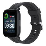 realme Techlife Smart Watch SZ100 1.69" HD Display with SpO2, Heart Rate & Temperature Monitors (Grey Strap, Free Size), Gray (RMW2103)
