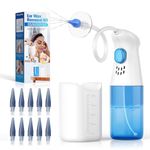 Ear Wax Removal Kit, Qimic Ear Cleaner, Ear Wax Remover for Safe Effective Ear Irrigation Flushing, Complete Ear Cleaning Kit Features 10 Replaceable Tips for Home Use