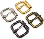 (4 color 3/4 inch) - YIXI-SBest 40 Pcs 4 Colour 1.9cm Assorted Multi-Purpose Metal Roller Buckles Belts Hardware Pin Buckle for Bags Leather Belt Strap Hand DIY Accessories(4 Colour 1.9cm )