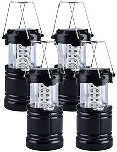 Upgrade LED Camping Lantern, Camping Light with Magnetic Base, 4 Pack Led Lanterns for Power Outages, Camping, Fishing, Outdoor, Tent, Hiking, Home, Emergency, Hurricane, Storm