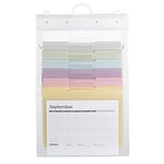 SMEAD Cascading Wall Organizer Gen 2, 6 Pockets, Letter Size, Pastel (92064)