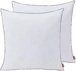 Sweetnight Oreillers 80x80 en Coton Lot de 2 Grand Coussin Carré, Oreiller Hotel Doux et Respirant, 1500g de Rembourrage