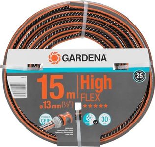 Gardena Comfort HighFLEX Hose 13 mm (1/2 Inch), 15 m: Garden Hose with Power Grip Profile, 30 Bar Burst Pressure, Dimensionally Stable, UV-Resistant (18061-20)