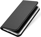 ELICA PU Leather Wallet Case Kickstand | TPU Inside | Magnetic Closure | Full Body Protection Flip Cover for Apple iPhone X- Black