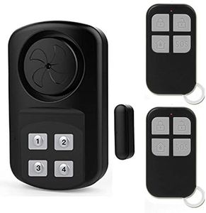 YisTech Outdoor Gate pool Door Alarm with 2 Remote Control Wireless IP67 Waterproof Outdoor Sensor Alarm for In ground Pool, Fence, Home, Entrance Alert, Kids Safety