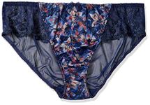 Lunaire Women's Plus Size St. Croix Bikini, Navy Print, Medium/6