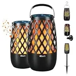 IXTECH Outdoor Bluetooth Speakers, Waterproof Portable Bluetooth Speaker Wireless with Lights, Outdoor Gifts for Dads Mom, Multi-Sync Wireless Connection, Lantern Speakers Mountable, 2 Pack
