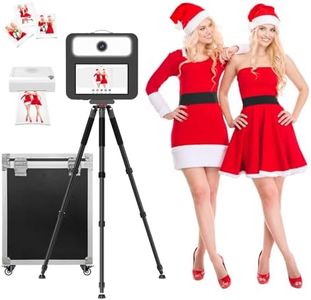 Portable Photo Booth Machine with Printer ＆ Flight Case