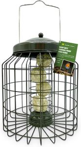 Garden Locker Squirrel Proof Suet Bird Feeder – Large Metal Cage, Weather-Resistant, 41cm Hanging