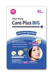 OLIVEYOUNG CarePlus Big Size Acne Spot Patches 81Count (12mm45ea+14mm36ea)-Extra Coverage Zit Absorbing Cover Patch, Moist Wound Dressing for Skin Trouble Korean Invisible Pimple Hydrocolloid Stickers