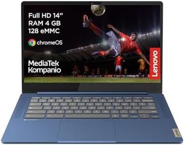 Lenovo IdeaPad Slim 3 Chromebook 14M868 – 14-Inch FHD Laptop (MediaTek Kompanio 520, 4GB RAM, 128GB SSD, Chrome OS) with English (UK) Keyboard – Abyss Blue