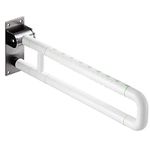 Handicap Grab Bars for Bathroom, Flip Up Toilet - Rails for Elderly for Wall, Non-Slip Toilet Handles, Glows at Night, Suitable for Pregnant Women and Disabled, 23.6 Inch…