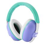 Mumba Baby Earmuffs Baby Ear Protection Noise Cancelling Headphones for Babies and Toddlers Ages 3-24+ Months (Purple/Fanny)