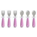 Munchkin 6pk Raise Tdlr Fork and Spoon-Pur