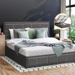 OIKITURE Queen Bed Frame Queen Size