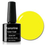 KANORINE Gel Polish Soak-Off UV/LED Gel Nail Polish Vitality Yellow Color Coat Gel Nail Varnish Nail Art TYPE 10ml