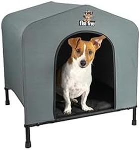 flea free Dog House/Kennel/Medium 63x58x53cm / Grey/Includes Removable Mattress/The Original fleafree Brand