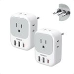 Italy Travel Plug Adapter 2 Pack, T