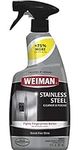 Weiman Stainless Steel Cleaner & Polish - Streak Free Shine for Refrigerators, Dishwasher, Sinks, Range Hoods and BBQ grills - 22 fl. oz.