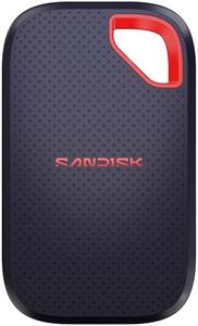 SANDISK 1TB Extreme Portable SSD (New Model) - up to 2000MB/s Transfer speeds, USB Type-C connectivity, Reliable Durability - Black - SDSSDE70-1T00-G25