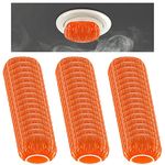 Tessco 36 Pieces Smoke Detector Fire Alarm Dust Cover Paint Cover Thicken Elastic Smoke Detector Cover Stretch Plastic Fire Alarm Cover During Cooking or Baking, Orange