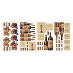 RoomMates RMK1257SCS Wine Tasting Peel and Stick Wall Decals