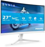 Philips Evnia 27M2C5501-27 inch QHD curved gaming monitor, 180 Hz, 1 ms GtG, FreeSync Premium (2560x1440, 2x HDMI 2.0, 1x DisplayPort1.4) white