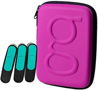 Glucology™ Diabetes Pink Travel Case (Pink) and 3x Pocket Sharps Needle Disposals Container | Organiser for Blood Sugar test strips, Medication, Glucose Meter, Pills, Tablets, Pens, Insulin Syringes, Needles, Lancets