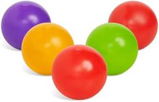 Multi-Colored Replacement Ball Set of 5 for Playskool Ball Popper Toys | Compatible with Busy Ball Popper Toy and playskool Elephant Ball Popper Replacement Balls | Colorful Baby Balls and Toy Balls